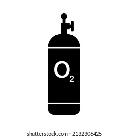 Oxygen Cylinder flat style vector icon