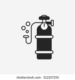 Oxygen cylinder icon