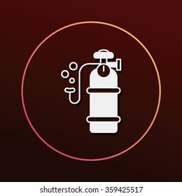 Oxygen cylinder icon