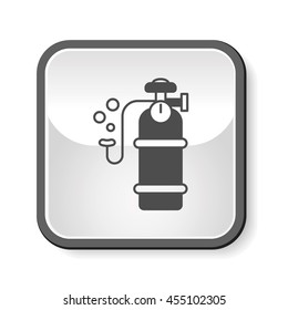 Oxygen cylinder icon
