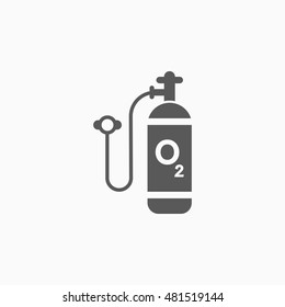 oxygen cylinder icon - Shutterstock ID 481519144