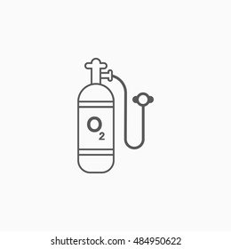 oxygen cylinder icon