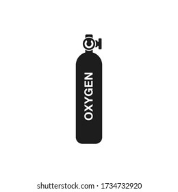 Oxygen Cylinder Icon. Editable Vector EPS Symbol Illustration.