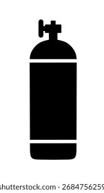 oxygen cylinder icon vector with flat design