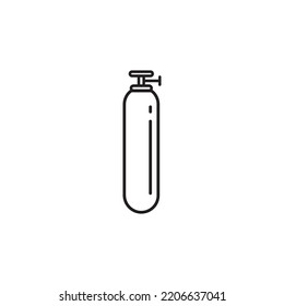 oxygen cylinder icon vector illustration logo design