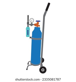 oxygen cylinder icon vector illustration symbol design