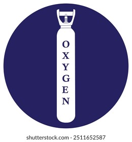 oxygen cylinder icon vector illustration symbol design