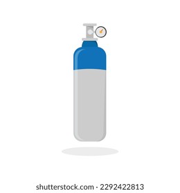 Oxygen Cylinder Tank Vector Design.