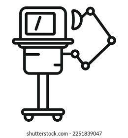 Oxygen equipment icon outline vector. Medical machine. Intensive care