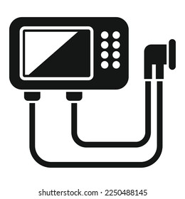 Oxygen equipment icon simple vector. Medical machine. Intensive care