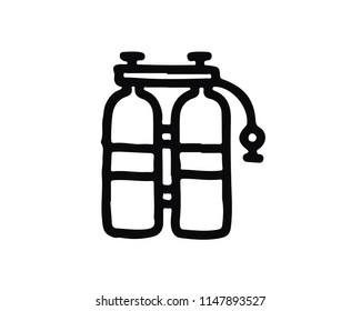 oxygen hand drawn icon , designed for web and app