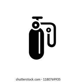 oxygen icon vector design. icon vector glyph style