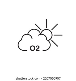 oxygen icon vector illustration logo design