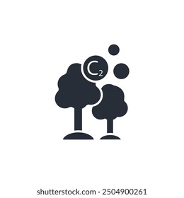 Sauerstoffsymbol. vector.Editable stroke.linear style Zeichen zur Verwendung Web-Design, logo.Symbol-Illustration.