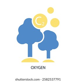 Oxygen icon. vector.Editable stroke.linear style sign for use web design,logo.Symbol illustration.