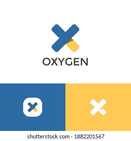 Oxygen initial x and y logo company, logo vector template design with three preview. Ready to use, easy for edit.