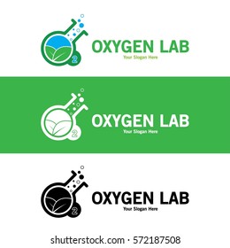 Oxygen Laboratory Logo. Vector Logo Template.
