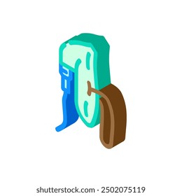 oxygen mask ambulance isometric icon vector. oxygen mask ambulance sign. isolated symbol illustration