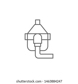 Oxygen mask, breathing icon. Element of medicine icon. Thin line icon
