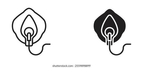 Oxygen mask Icon set in black color for ui designs