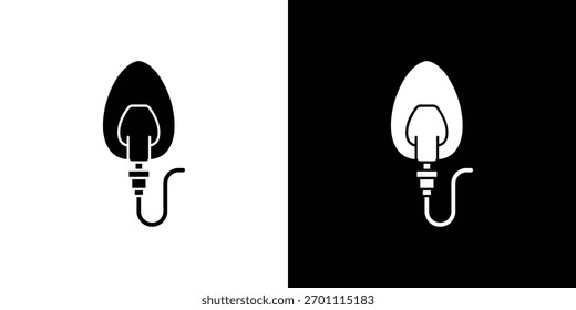 Vector de la silueta del icono de la máscara del oxígeno en colores negros. estilo plano del diseño del logotipo del símbolo