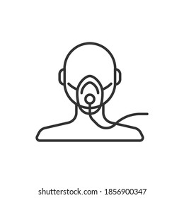 oxygen mask icon vector illustration