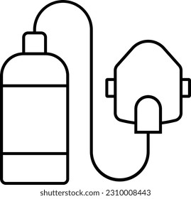 oxygen mask medical doctor life support breathing Outline