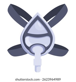 Oxygen mask providing respiratory support during medical procedures, ensuring patient safety and well being