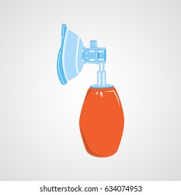 Oxygen mask vector icon