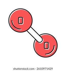 oxygen molecule color icon vector. oxygen molecule sign. isolated symbol illustration