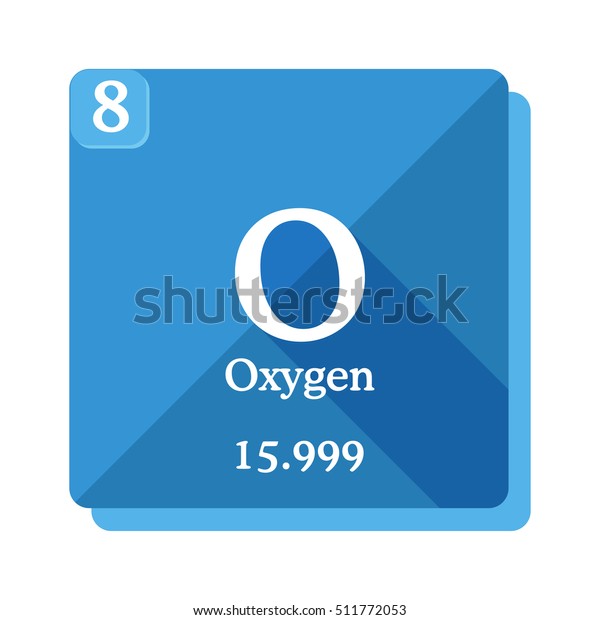 Oxygen O Element Periodic Table Oxygen Stock Vector (Royalty Free ...