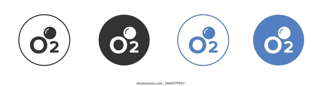 Oxygen O2 Symbol Logo Grafikdesigns