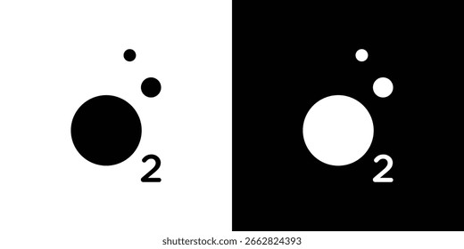 Oxygen O2 Symbol Skalierbare Vektorgrafiken