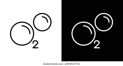 Oxygen O2 icon vector, Symbol, logo illustrations