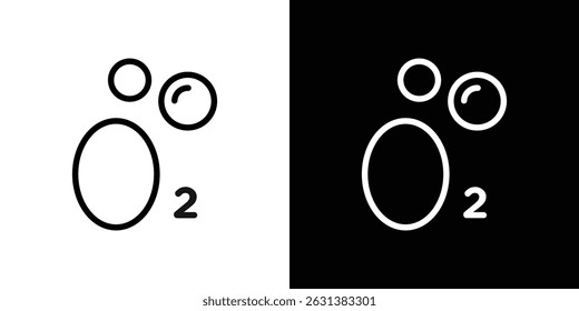 Oxygen O2 icon vector for web, computer and mobile apps