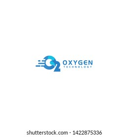 Oxygen O2 Nature Health Logo Design Concept