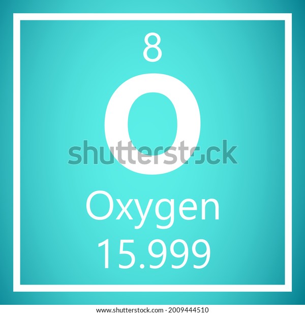 Oxygen O2 Periodic Table Elements Atomic Stock Vector (Royalty Free ...