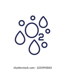 Sauerstoffsättigung, O2-Gehalt im Symbol der Blutlinie
