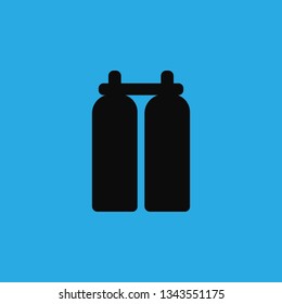 oxygen for scuba divers icon vector
