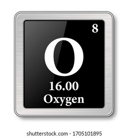 Oxygen Symbolchemical Element Periodic Table On Stock Vector (Royalty ...