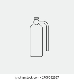 oxygen tank compressed air vector icon medical oxygen