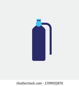 Oxygen Tank Compressed Air Vector Icon Stock Vector (Royalty Free ...