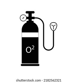 Oxygen tank icon design isolated on white background