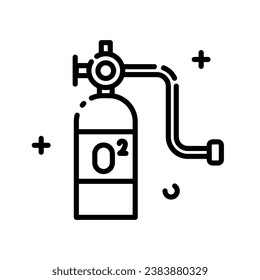 Oxygen tank icon design vector illustration isolated n white background
