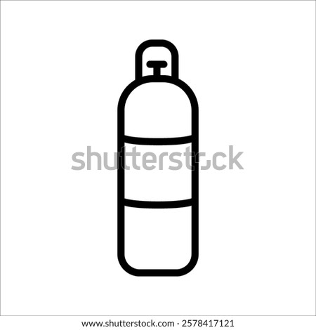 Oxygen tank icon design. vector illustration, on white background.