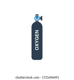 Oxygen Tank Icon. Editable Vector EPS Symbol Illustration.