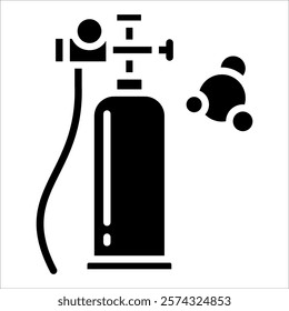 Oxygen Tank Icon Element For Design