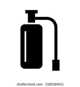 oxygen tank icon or logo isolated sign symbol vector illustration - high quality black style vector icons
