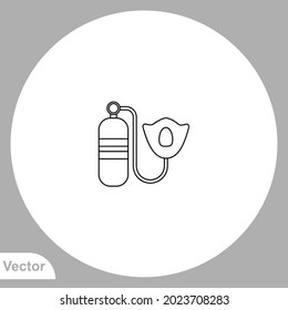 Oxygen tank icon sign vector,Symbol, logo illustration for web and mobile