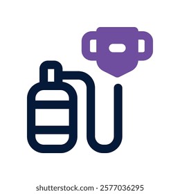 oxygen tank icon. vector dual tone icon for your website, mobile, presentation, and logo design.